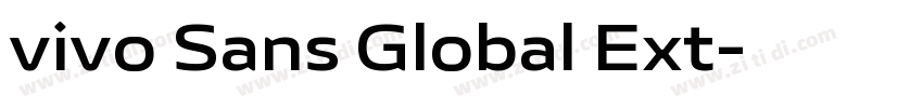 vivo Sans Global Ext字体转换 vivo Sans Global Ext字体转换